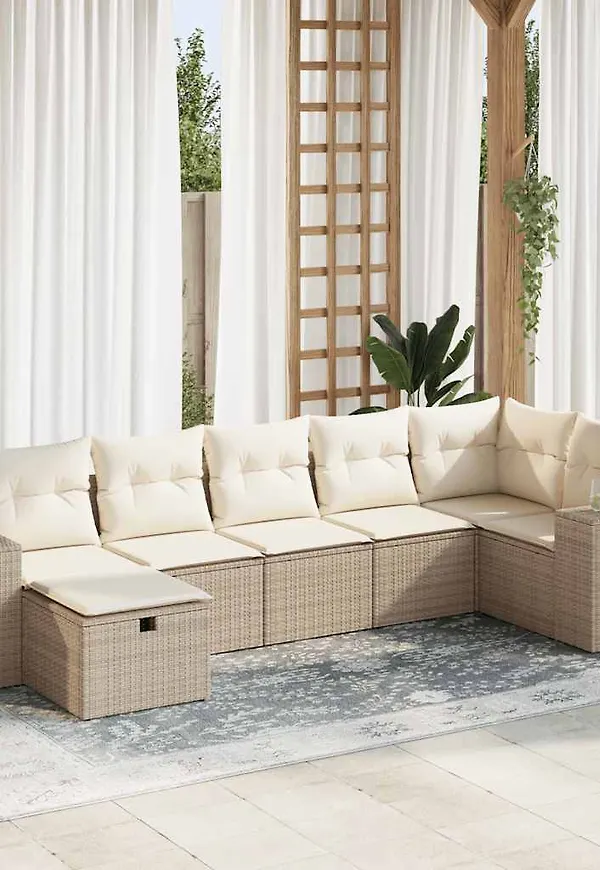 Modern beige soffgrupp 2025 från vidaXL.