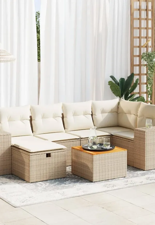 Beige VidaXL möbelgrupp som passar perfekt till hösten 2025!