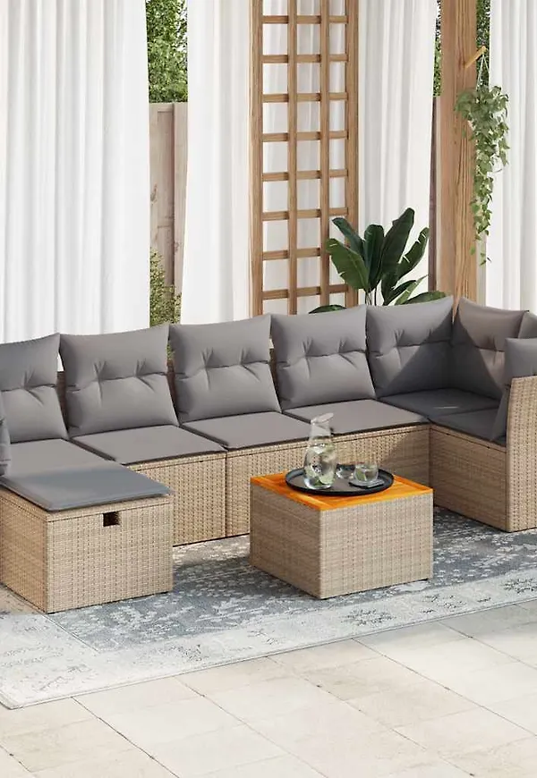 Beige VidaXL möbelgrupp som passar perfekt till hösten 2025!