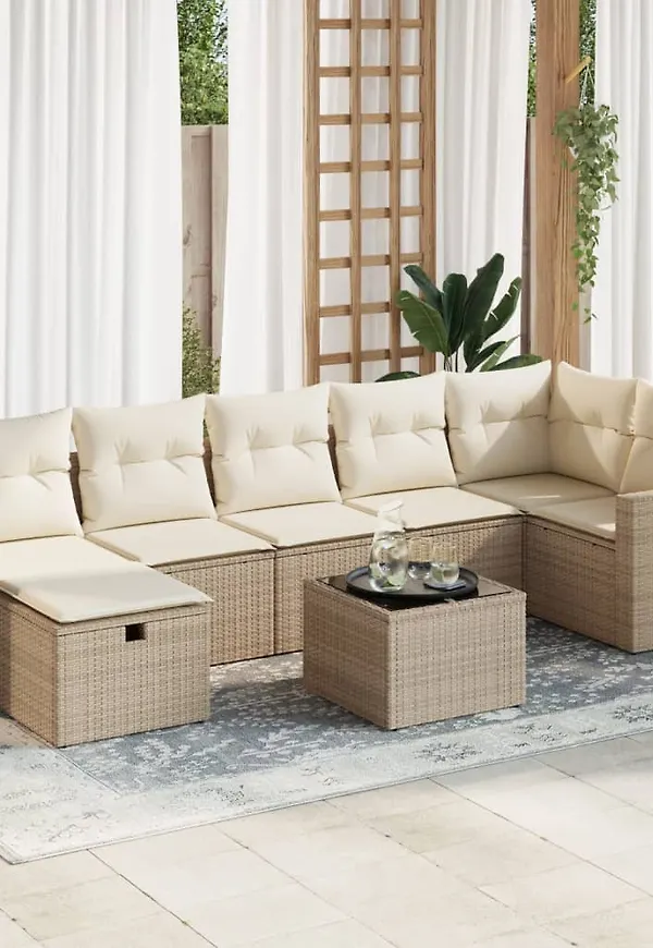 Beige VidaXL möbelgrupp som passar perfekt till hösten 2025!