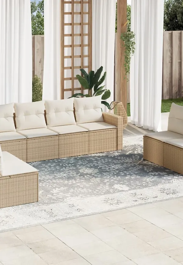 Otroligt fin soffgrupp i beiget från vidaXL.