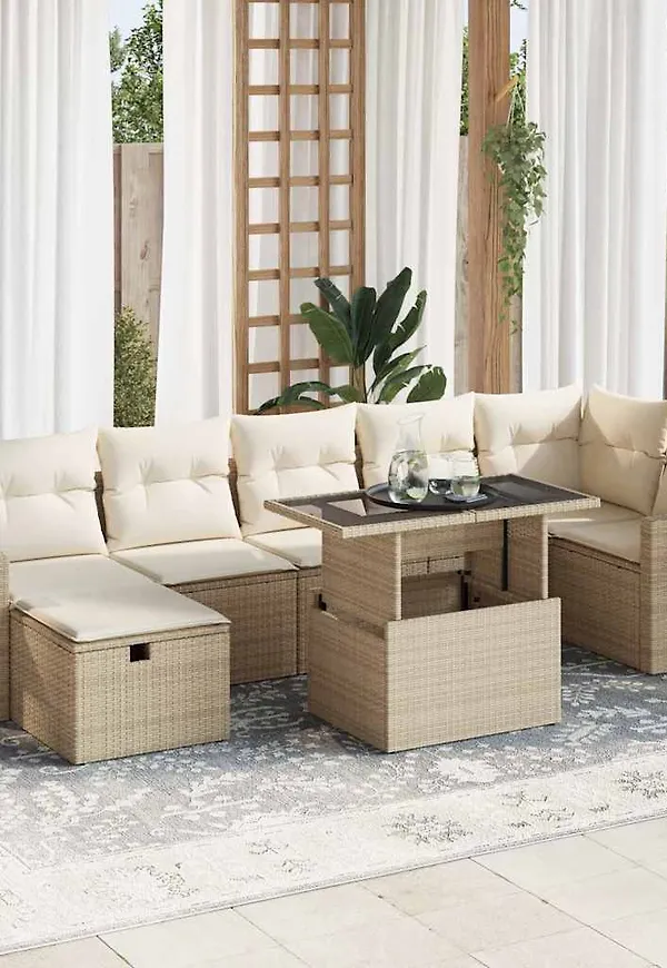 Härlig beige bord 2025 från vidaXL.