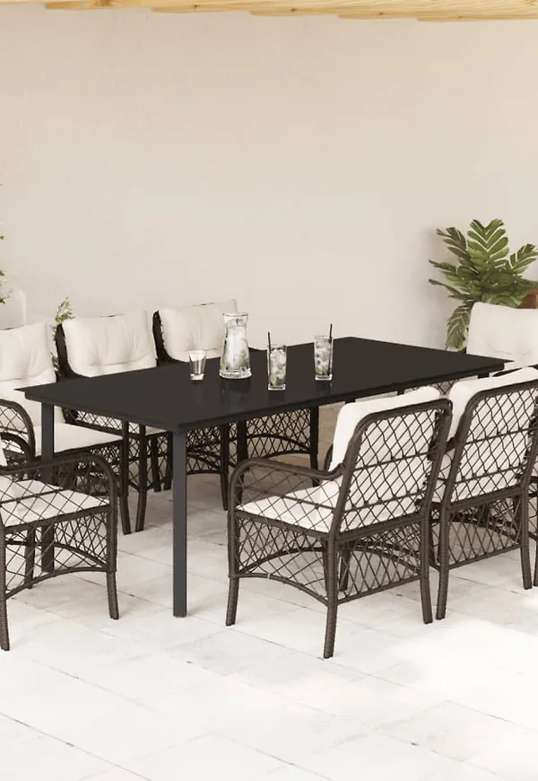 Riktigt fin utemöbel i brunt från vidaXL.