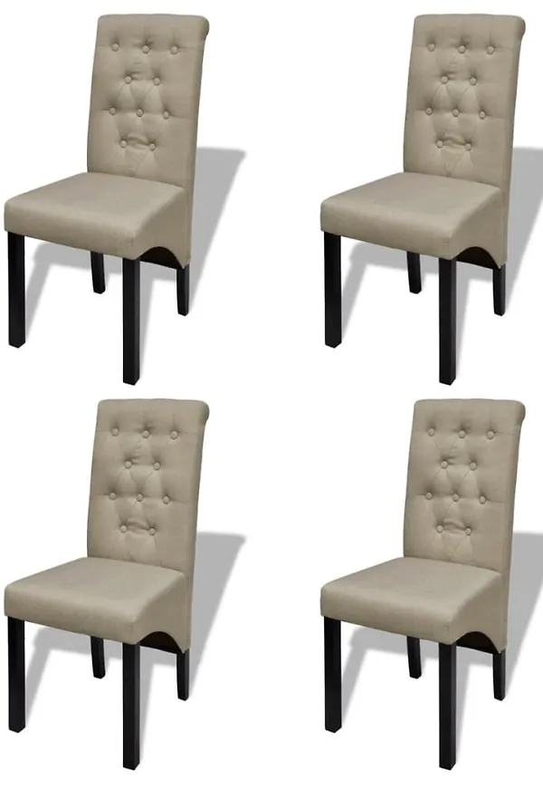 Elegant beige stol 2025 från vidaXL.