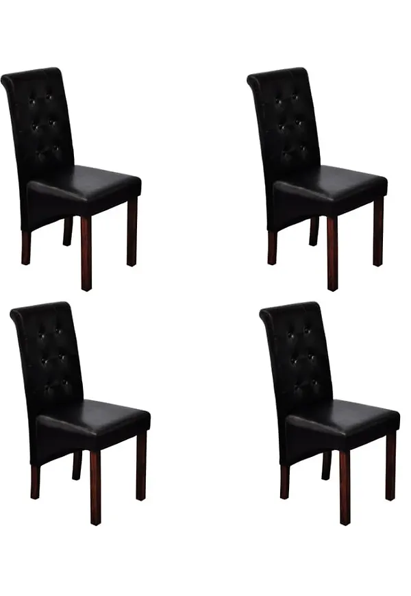 Fin matstol i svart från vidaXL.