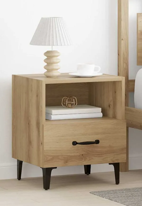 VidaXL sängbord i ek som passar perfekt till våren 2026!