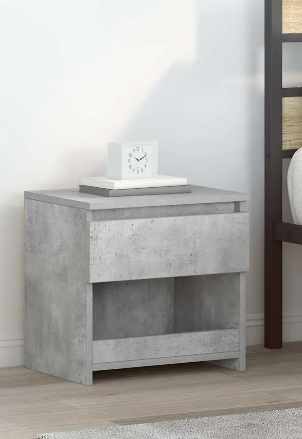 Elegant sängbord i grått från vidaXL.
