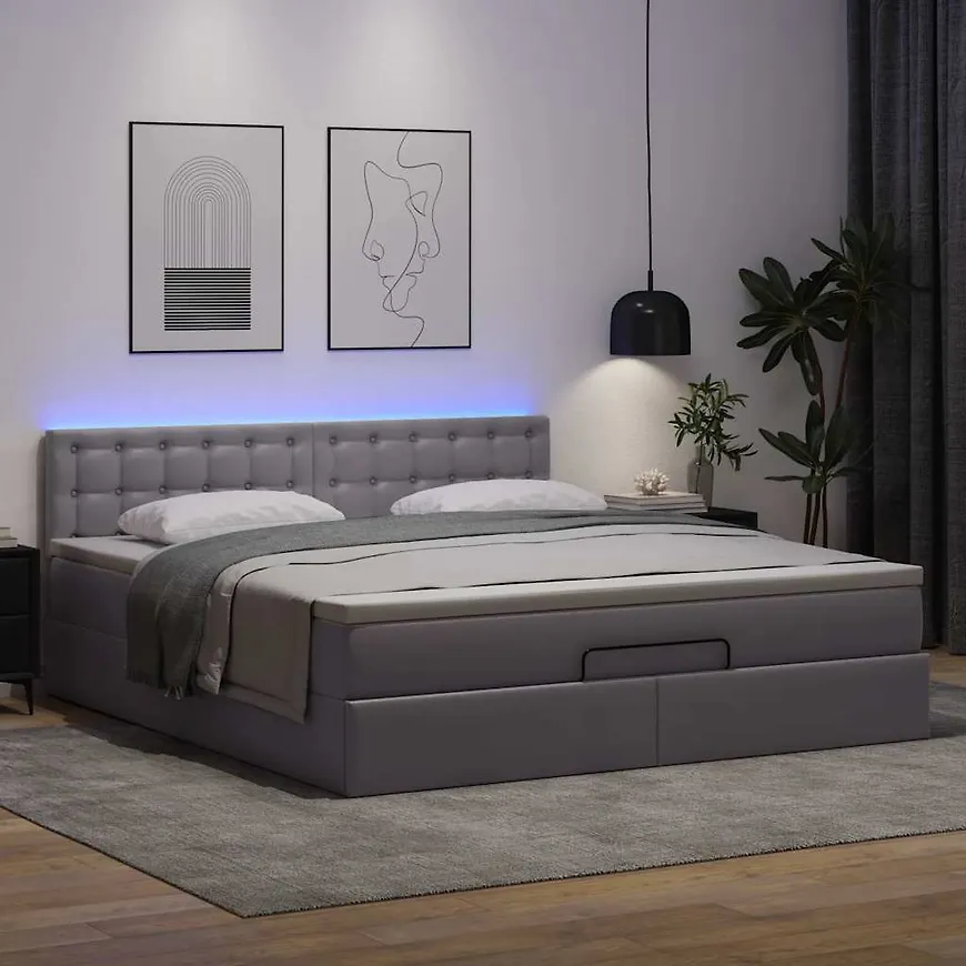 VidaXL lädersäng som passar perfekt till hösten 2025!