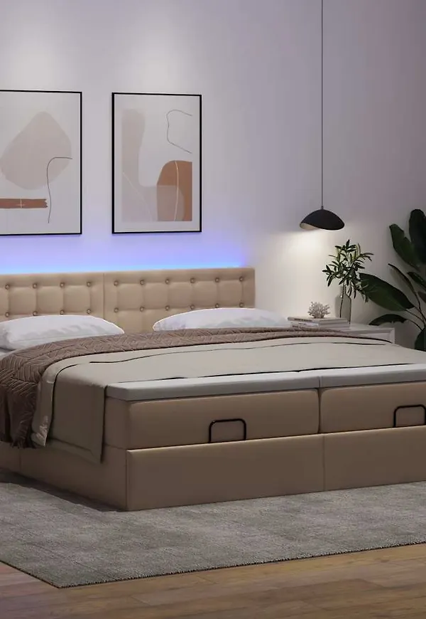 Brun dubbelsäng som passar perfekt till hösten 2025!