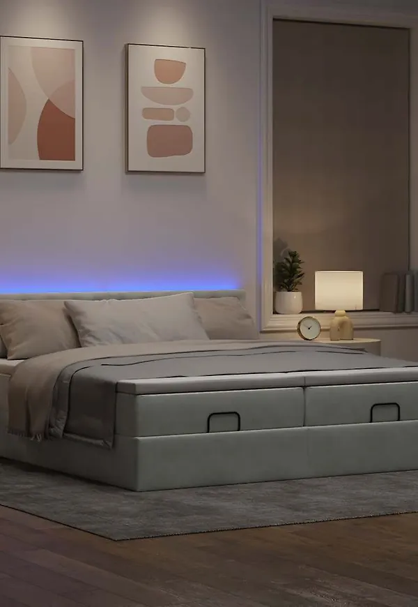 Moderiktig grå enkelsäng 2025 från vidaXL.