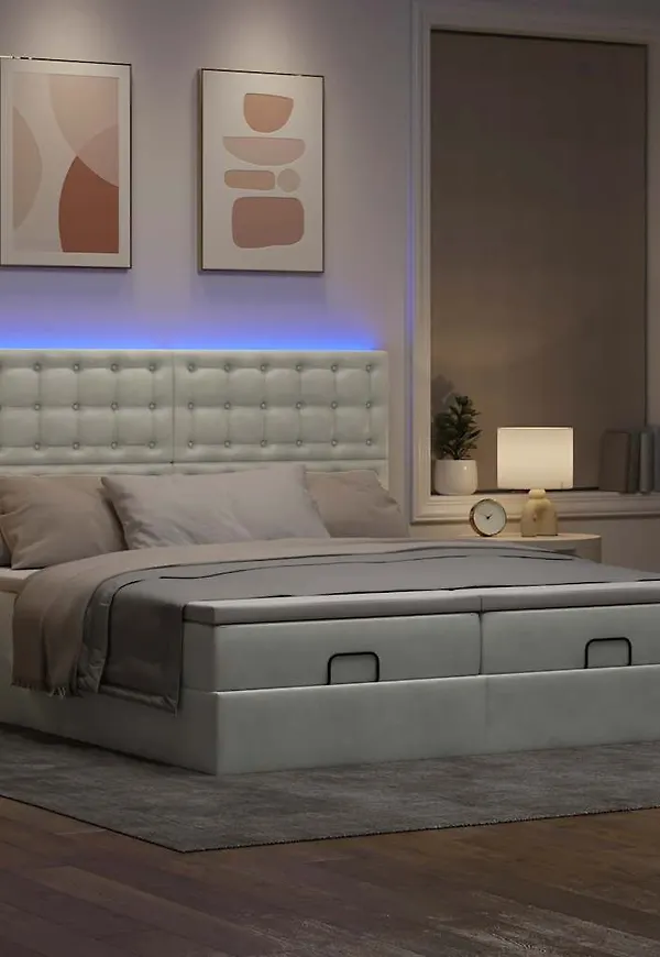 Jättefin grå enkelsäng 2025 från vidaXL.