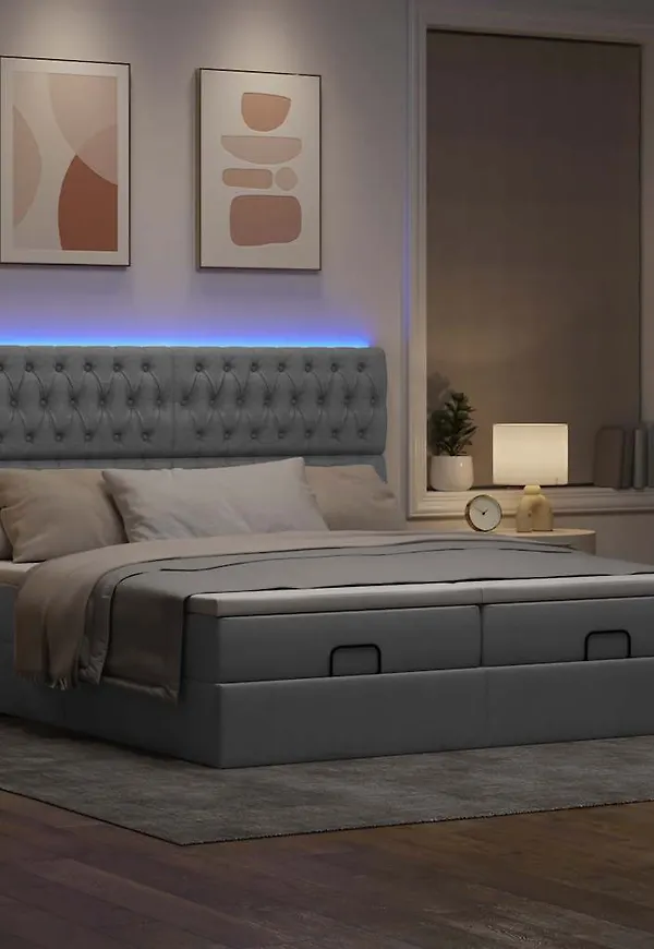 Elegant grå säng 2025 från vidaXL.