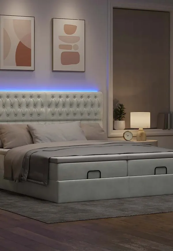 Söt grå enkelsäng 2025 från vidaXL.