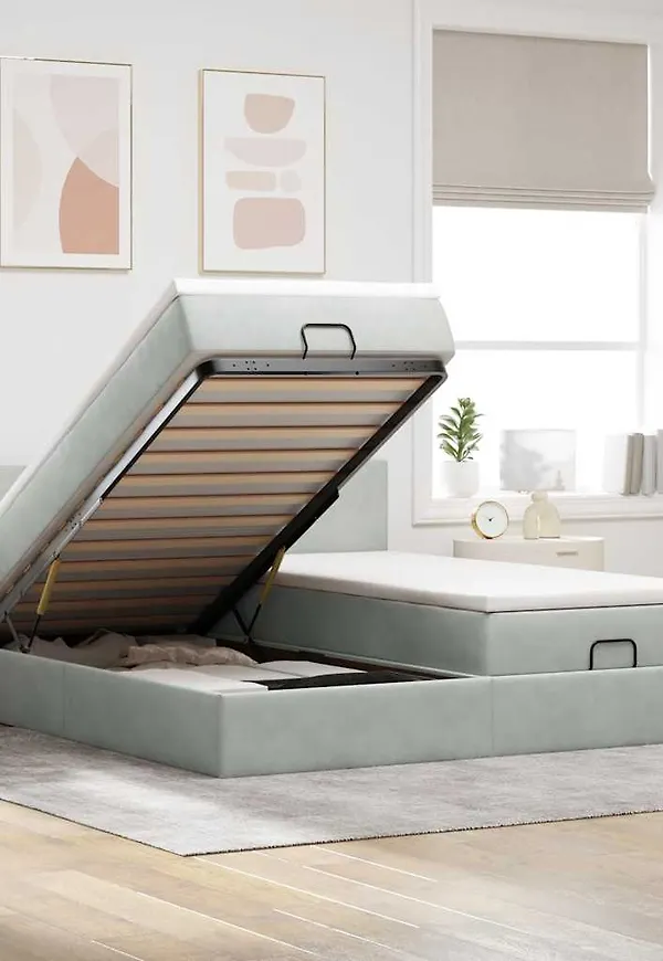 Mysig grå enkelsäng 2025 från vidaXL.