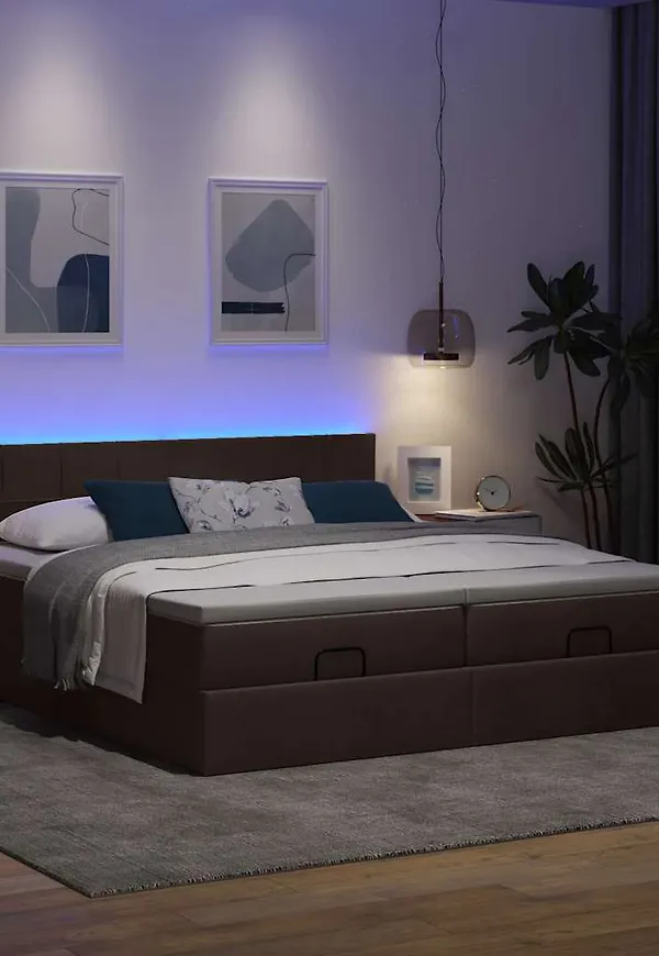 Exklusiv säng i brunt från vidaXL.