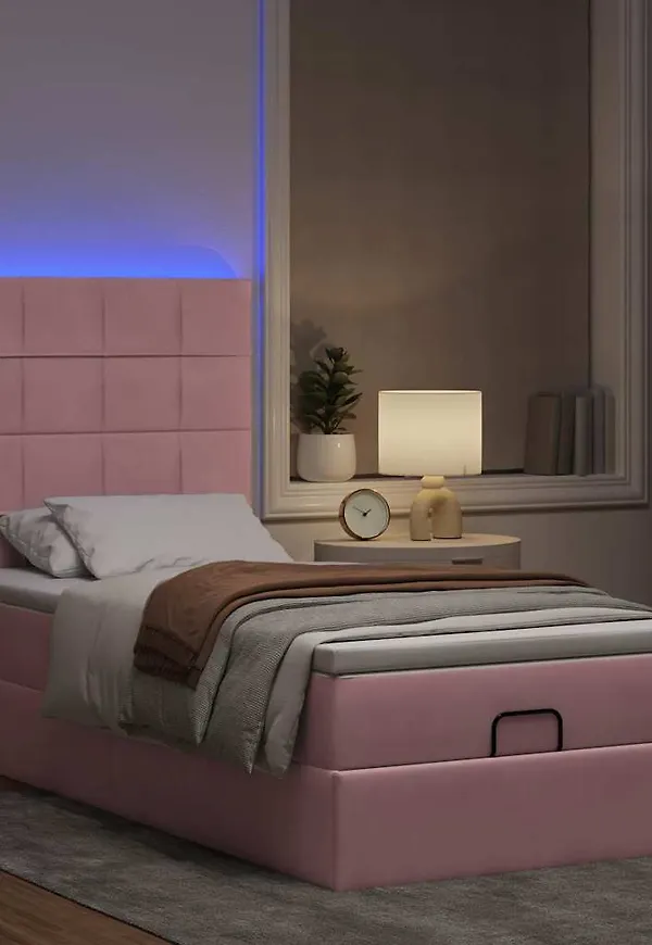 Rosa VidaXL säng som passar perfekt till hösten 2025!