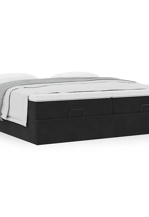 Modern enkelsäng i svart från vidaXL.