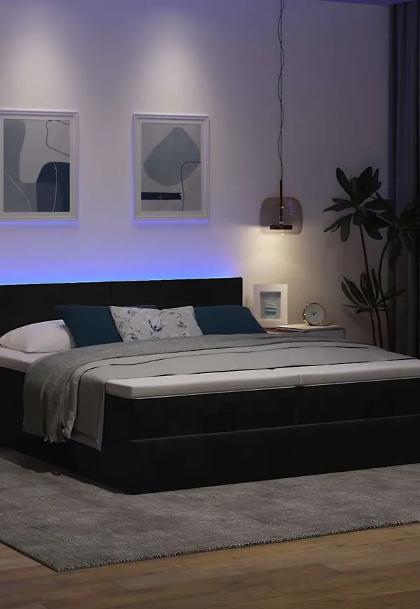 Stilren svart säng 2025 från vidaXL.