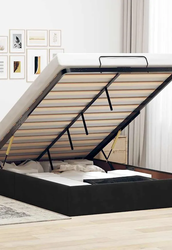 Cool sängram i svart från vidaXL.