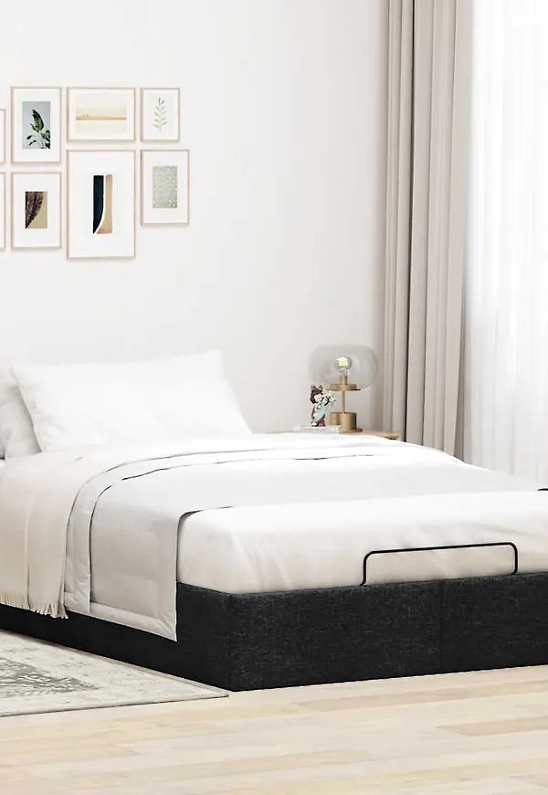 Riktigt snygg svart sängram 2025 från vidaXL.