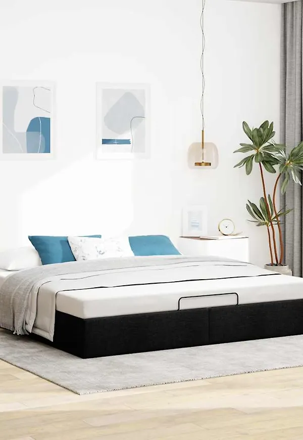 Fantastiskt fin svart sängram 2025 från vidaXL.