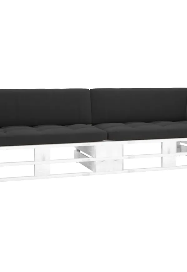 Mysig utemöbel i vitt från vidaXL.