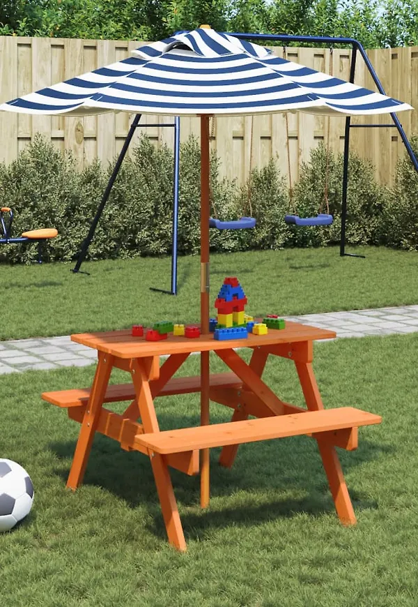 Härlig utebord i brunt från vidaXL.