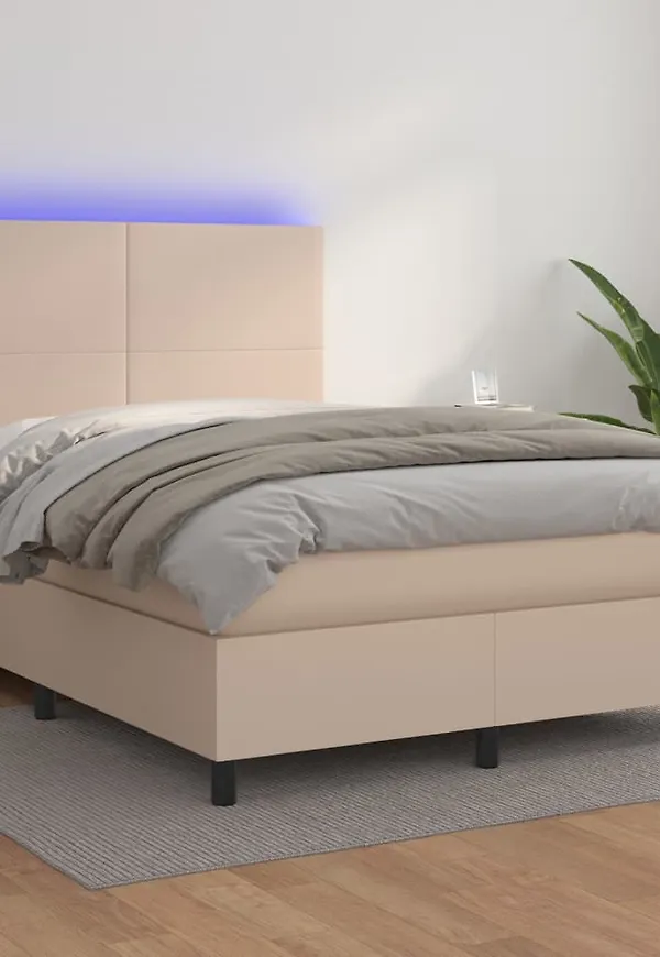 Trendig brun bomullssäng 2024 från vidaXL.