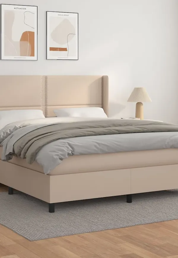 Brun vidaXL-bomullssäng i klassisk modell.