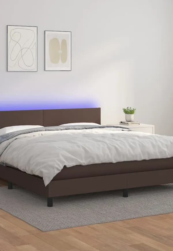 Snygg brun bomullssäng 2024 från vidaXL.