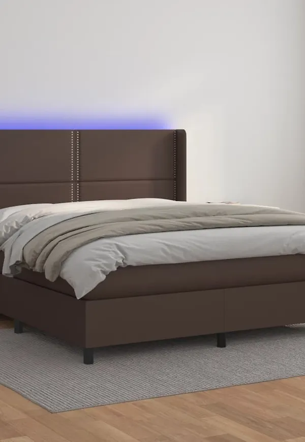 Riktigt trendig bomullssäng i brunt från vidaXL.