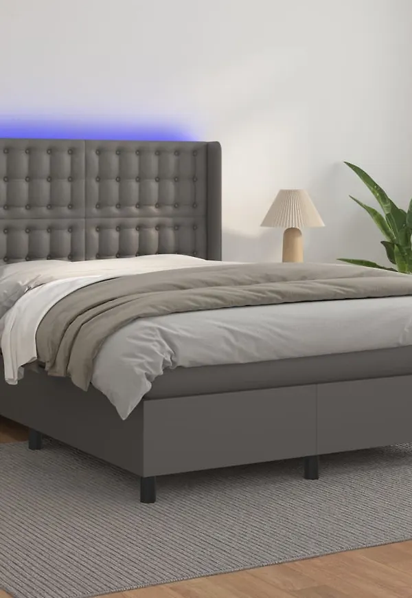 Moderiktig grå bomullssäng 2025 från vidaXL.