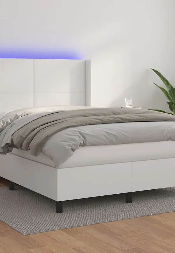 Modern vit bomullssäng 2024 från vidaXL.