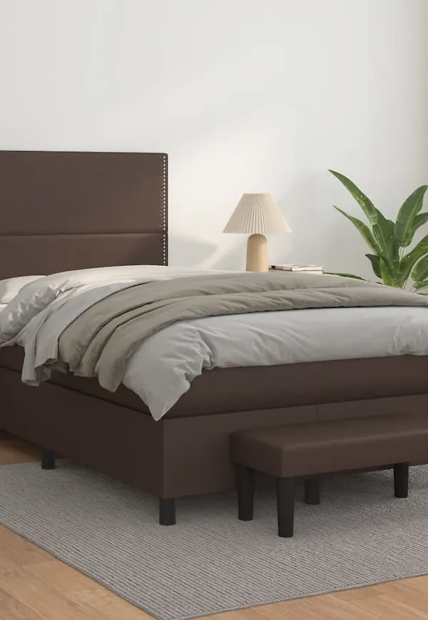 Jättefin brun bomullssäng 2024 från vidaXL.