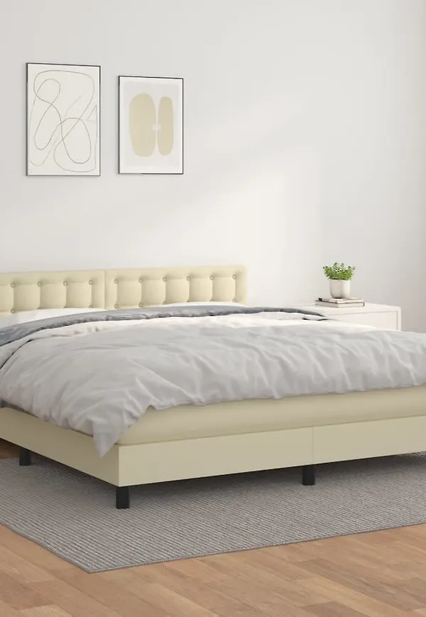 Modern säng i bomull från vidaXL.