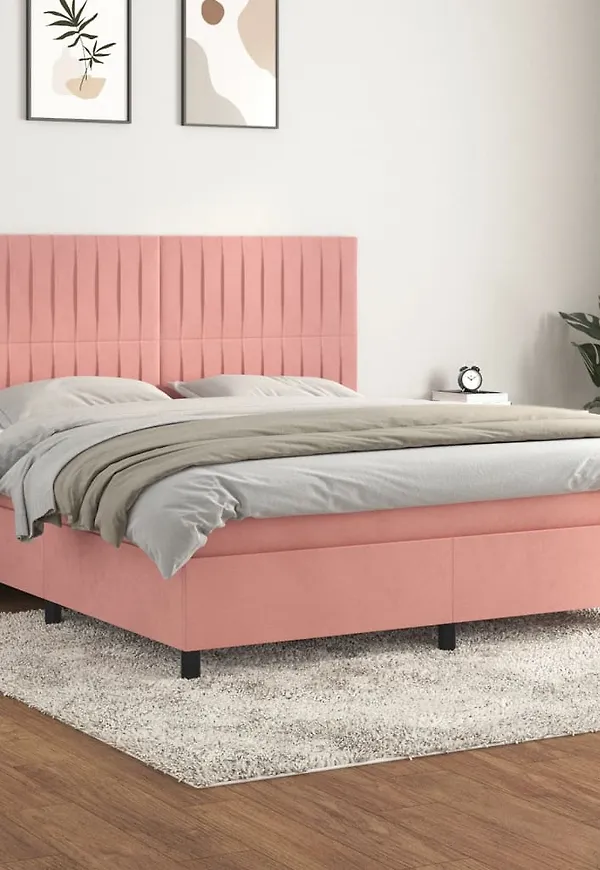 Rosa VidaXL säng som passar perfekt till vintern 2024!