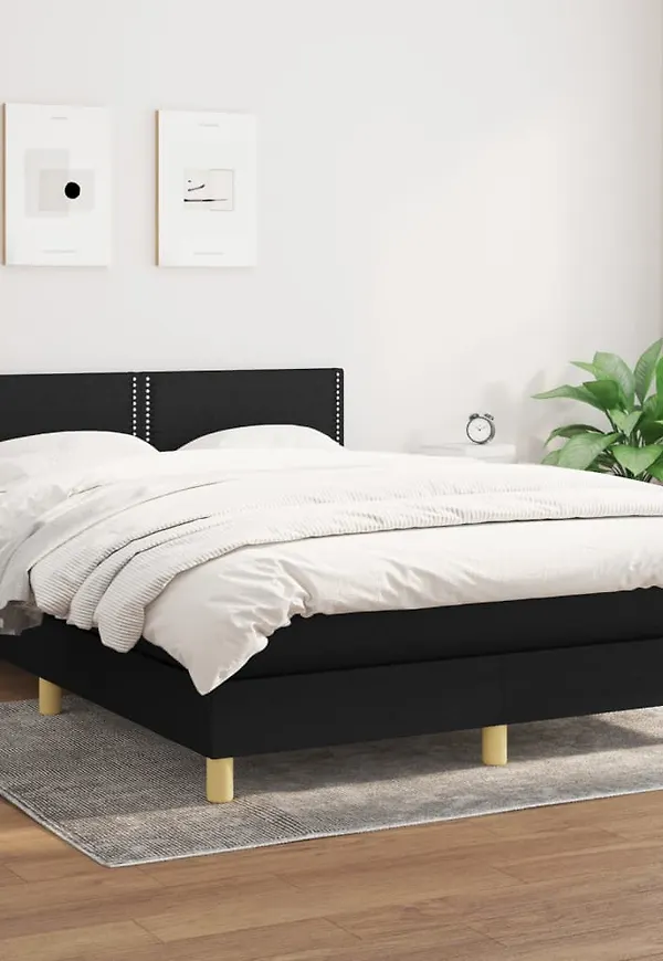 Komfortabel svart säng 2024 från vidaXL.