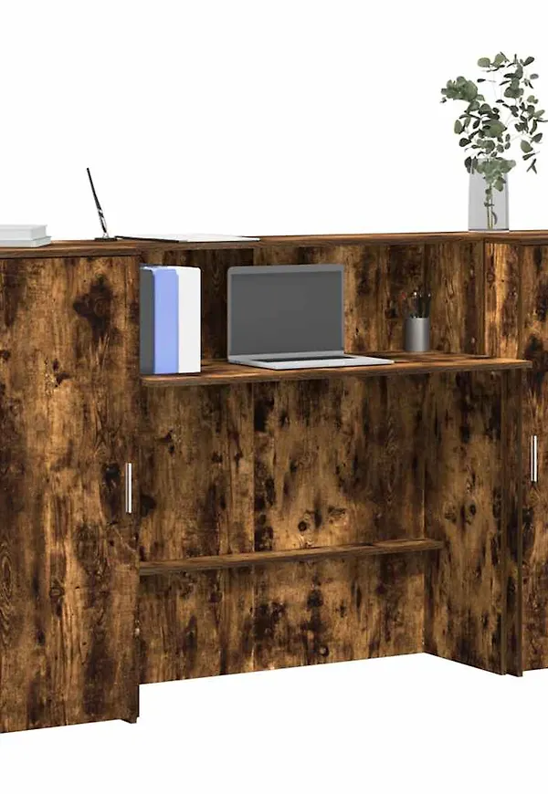 Brun vidaXL-ekbord i supersnygg modell.