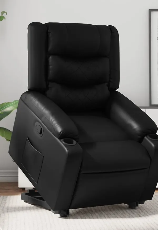 Svart vidaXL-reclinerfåtölj i riktigt trendig modell.