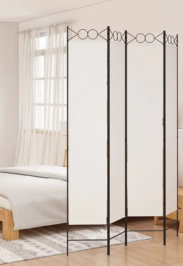 Snygg järnmöbel i vitt från vidaXL.