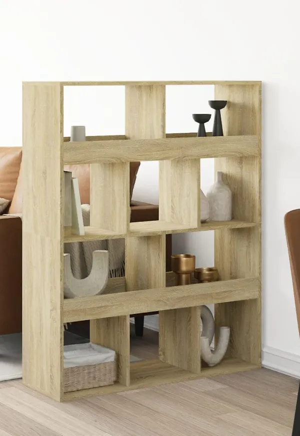VidaXL bokhylla i ek som passar perfekt till hösten 2025!