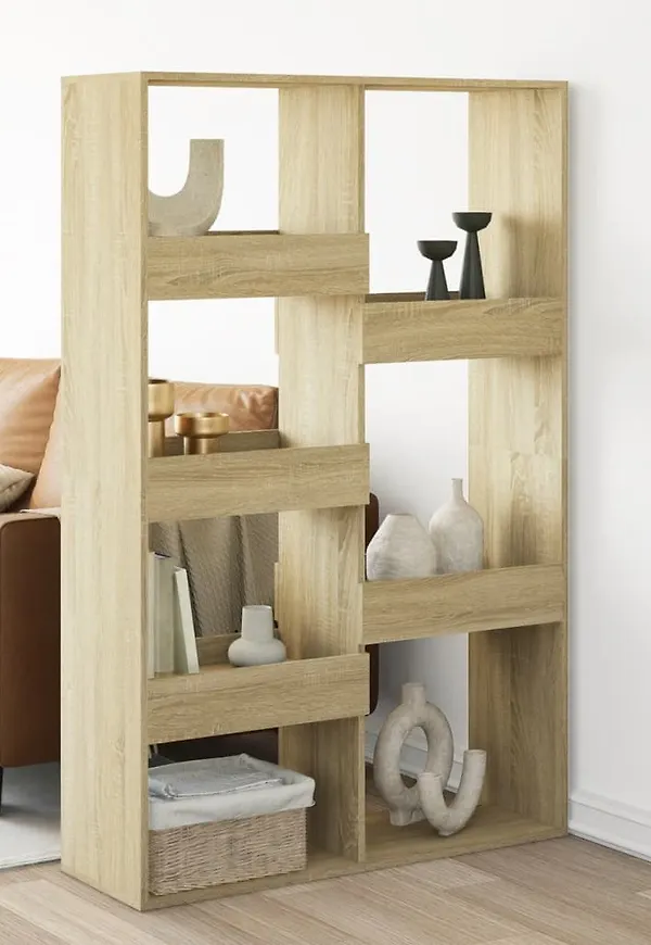 Superfin vidaxl hylla i brun färg gjord i ek.