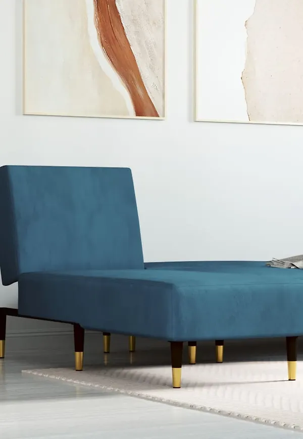 Vacker blå stol 2025 från vidaXL.