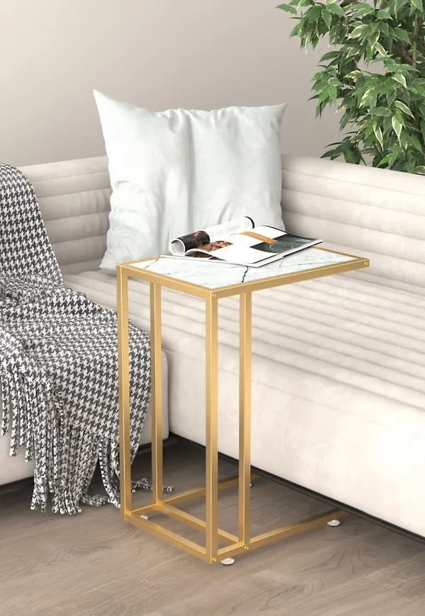 Supersnygg datorbord i vitt från vidaXL.