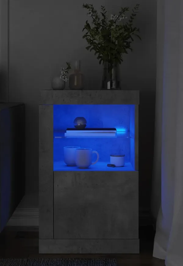 Söt förvaringsskåp i grått från vidaXL.