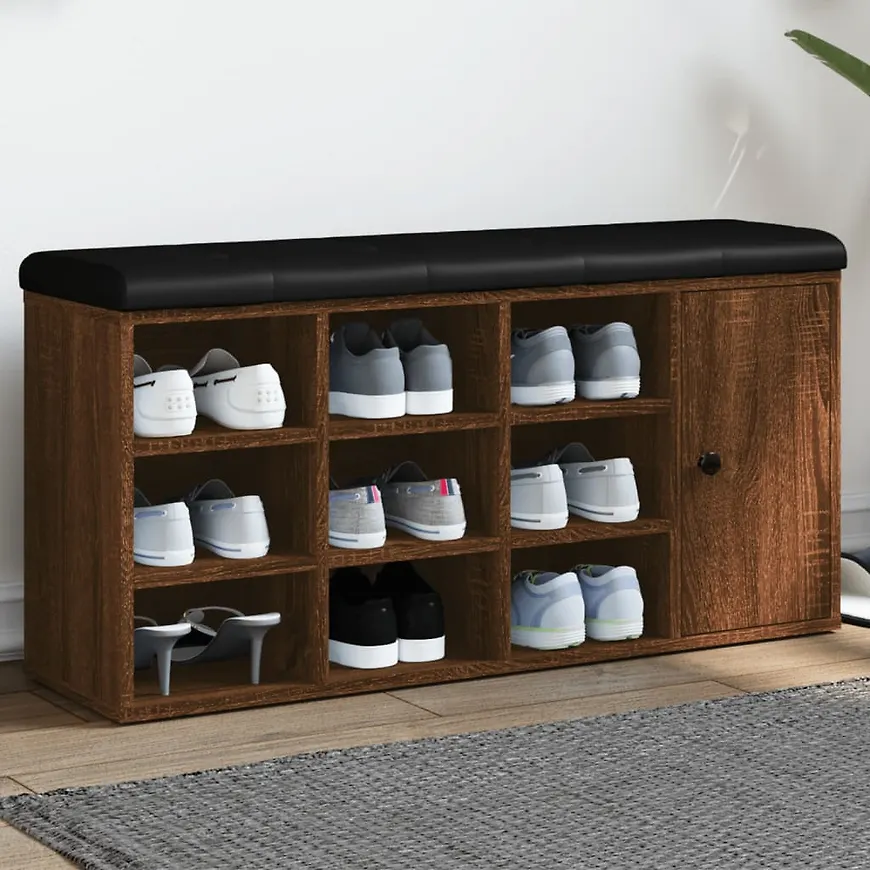 Exklusiv vidaxl bänk i brun färg gjord i ek.