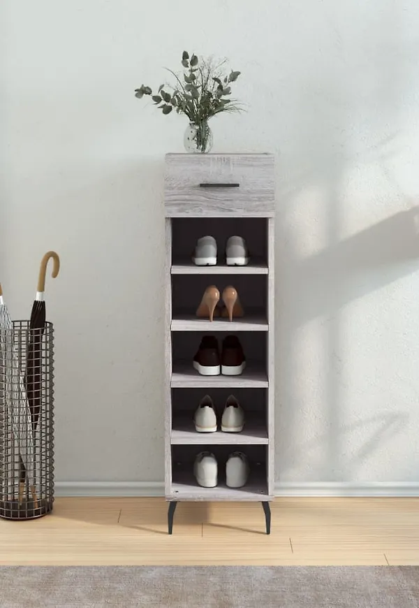 Grå vidaXL-järnskåp i ikonisk modell.