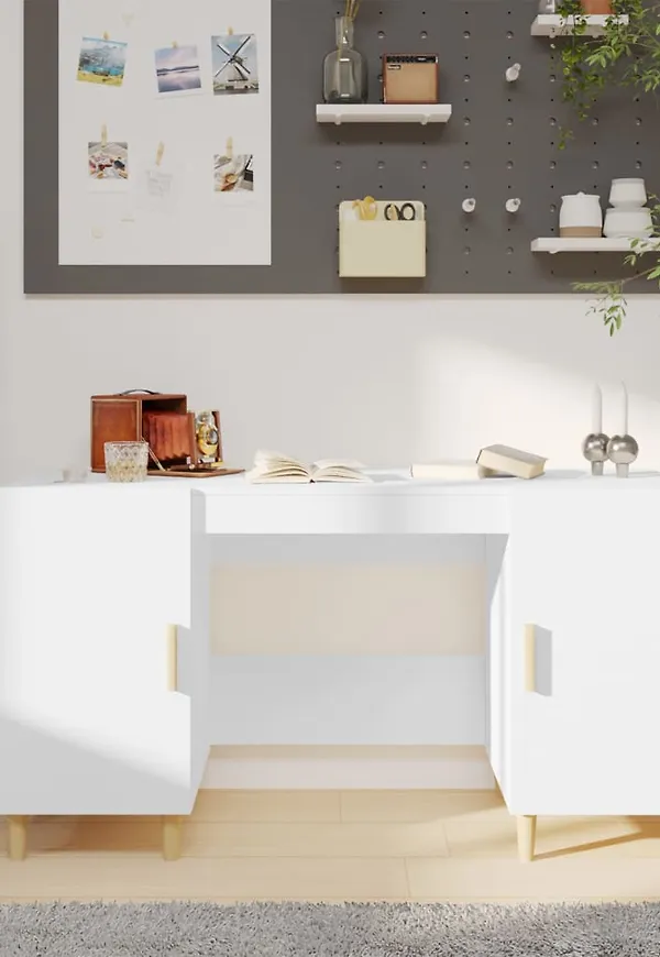 Trendig vit skrivbord 2025 från vidaXL.