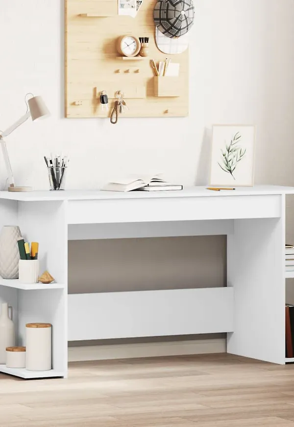 Snygg skrivbord i vitt från vidaXL.