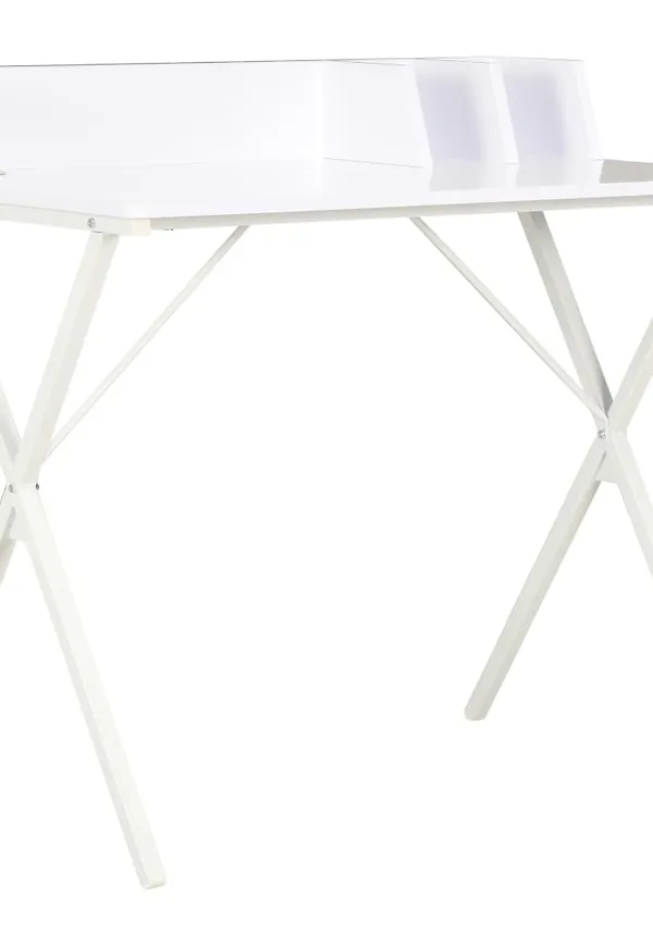 Vit vidaXL-skrivbord i fantastiskt snygg modell.